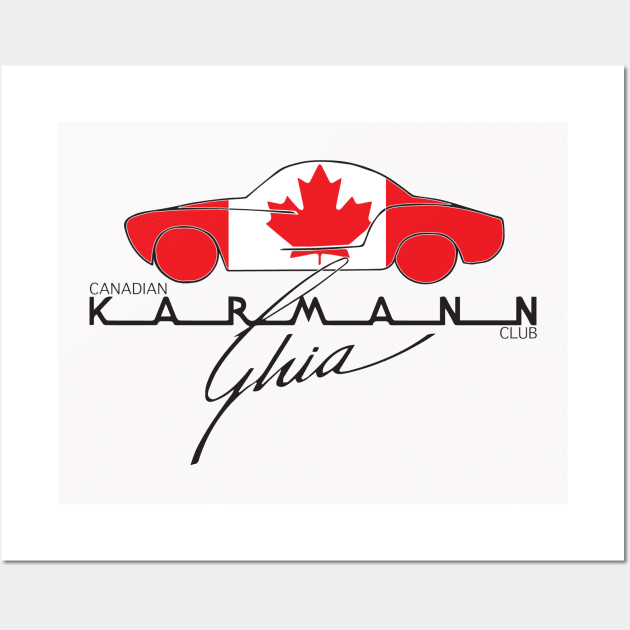 Canadian Karmann Ghia Club Wall Art by Northern Soul Boardworks